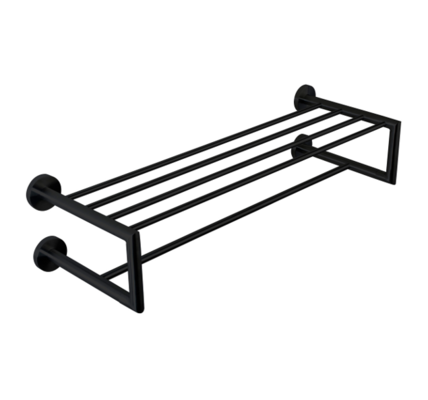 NIZA series black stainless steel towel rack